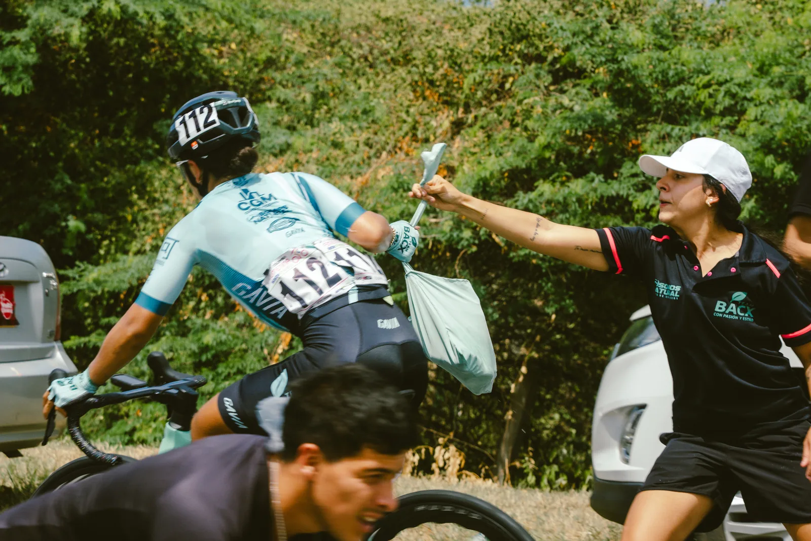 Avituallamiento en carrera — Etapa 3